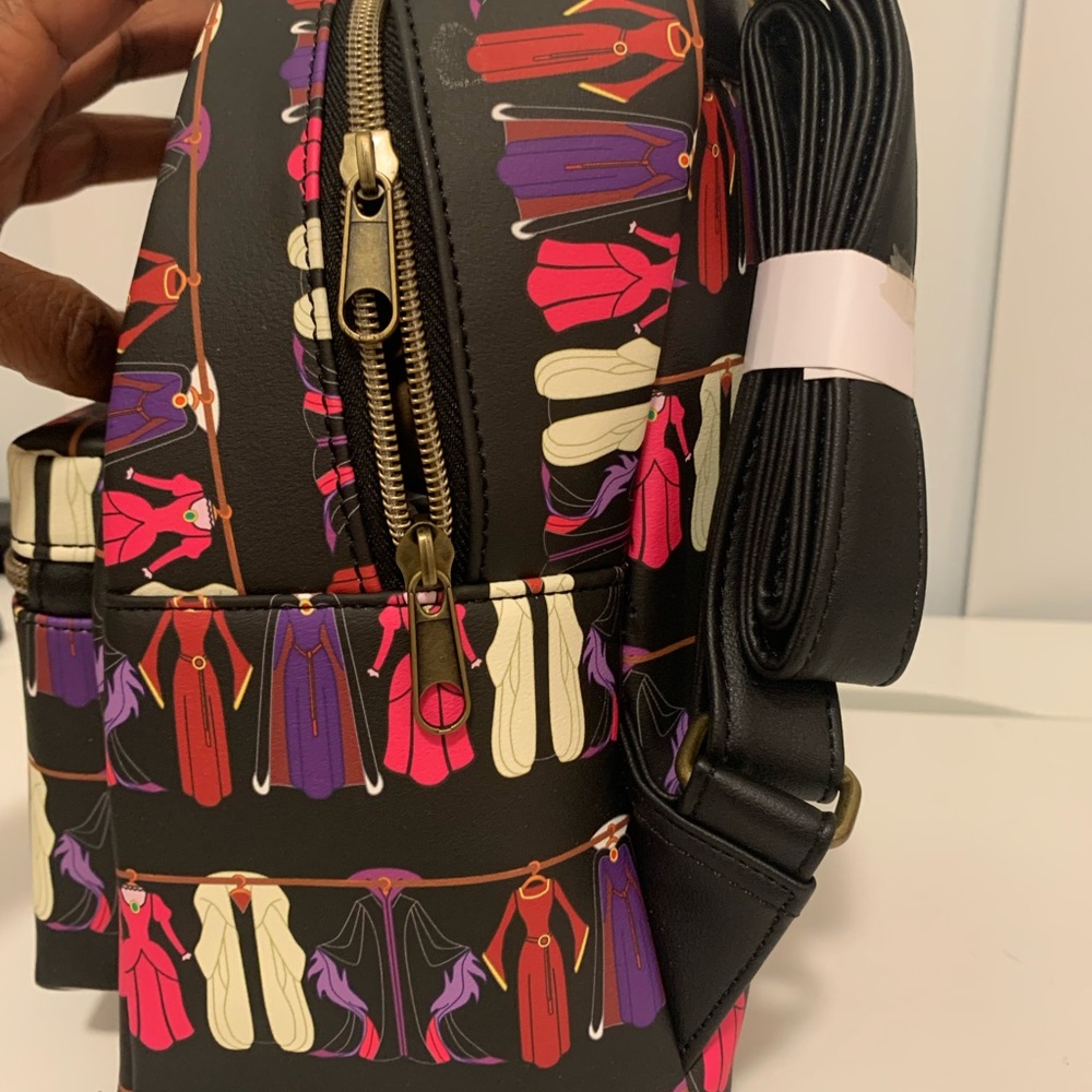 Disney loungefly villain dress backpack. Brand new with tags